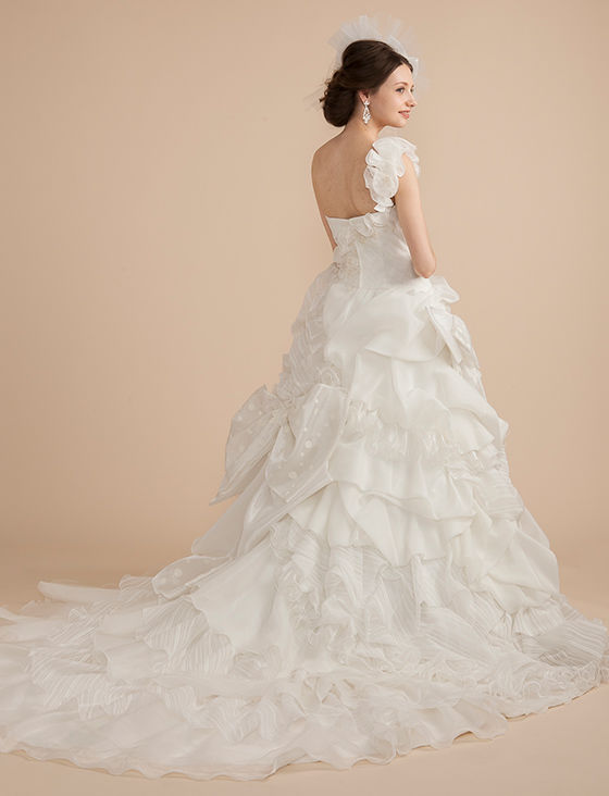 ウェディングドレス　プリンセスライン ウェディングドレス 花嫁 二次会 プリンセスラインドレス ウエディング